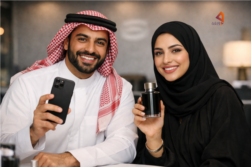 التسويق عن طريق المشاهير في السعودية | Warrqa 4 saudi influencers with transparent logo